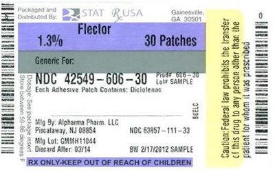 Flector Patch Label Image (Flector Patch 42549)